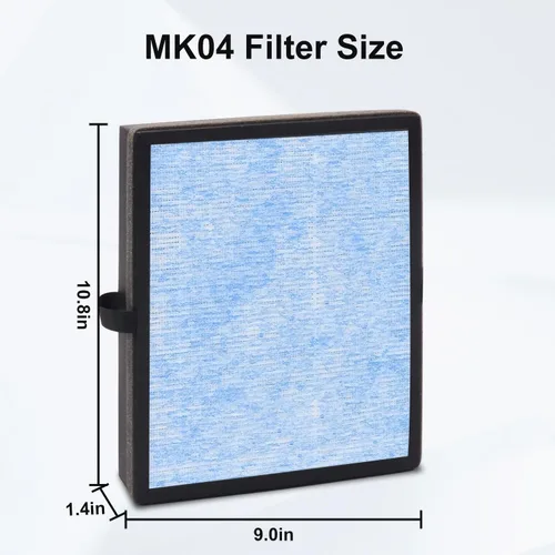 Miniatura 5 de MK04 - Filtro de aire de repuesto compatible con Aroeve MK04 MG04-JH de repuesto para caspa de mascotas, paquete de 4 filtros de repuesto