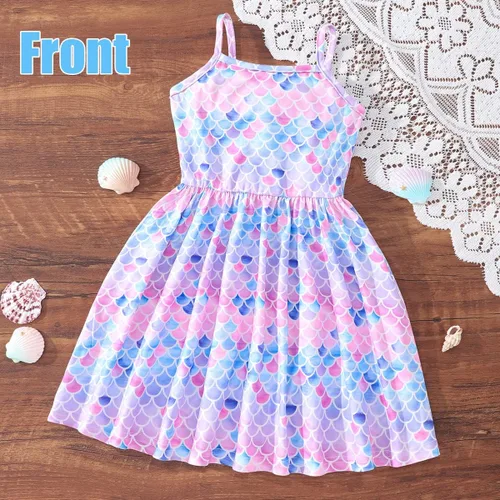Miniatura 23 de Vestido de verano para niños pequeños, con diseño de dinosaurio, sin espalda, con lazo, vestido de playa de cumpleaños