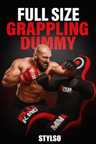 Miniatura 6 de Un-Filled Grappling Dummy Wrestling Dummy Jiu Jitsu Dummy for BJJ MMA Judo Karate Practice Adult Kids Negro