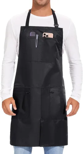 Miniatura 7 de izzycka Delantal de peluquería – Delantal de peluquería – Delantal de peluquería de poliuretano impermeable recubierto – Delantal de peluquería a