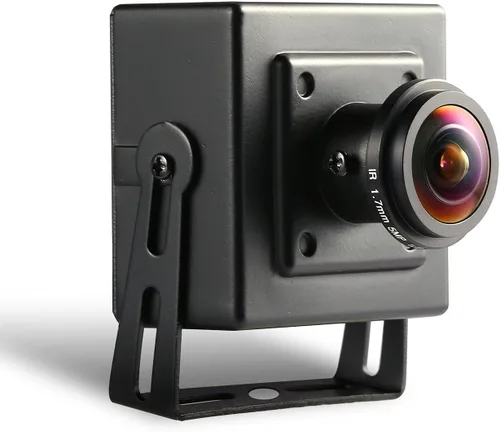 Miniatura 11 de REVOTECH Mini cámara IP de seguridad ojo de pez, HD 3MP cámara interior 0.057 in lente 180 grados gran angular P2P visión remota CCTV Video Cam