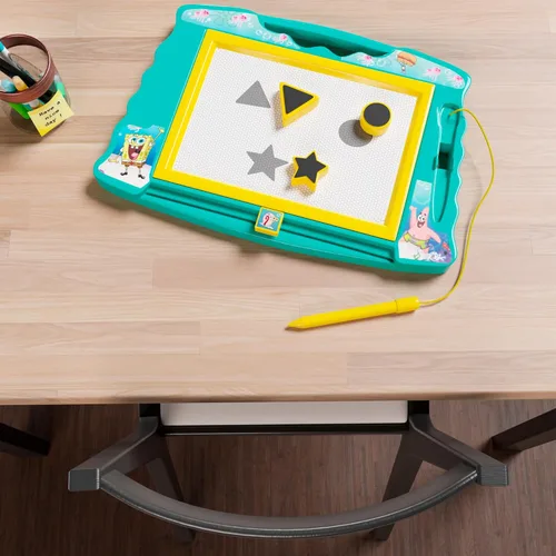 Miniatura 7 de Pizarra magnética de dibujo de Bob Esponja con lápiz óptico y 3 sellos, para niños o niñas
