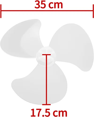 Miniatura 2 de Reemplazo de la hoja del ventilador de plástico para ventilador de pie ventilador de mesa accesorios generales con cubierta de tuerca negro A 10