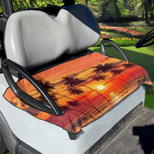 Miniatura 29 de Yewattles Universal personalizado carrito de golf cubierta de asiento de verano al aire libre Anti-caliente Club Coche Coche Manta Green Lawn Golf
