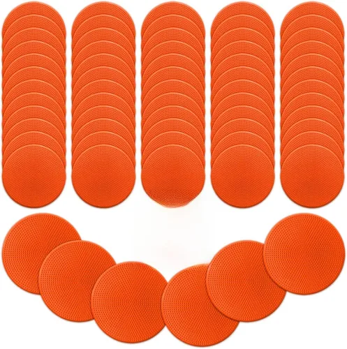 Miniatura 14 de 12/24 marcadores de punto de polietileno de 9 pulgadas, de goma antideslizante, marcadores de entrenamiento de agilidad, puntos de piso, conos