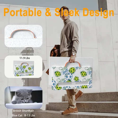 Miniatura 5 de Smart TV portátil de 27 pulgadas con batería incorporada, TV al aire libre FHD de 1080P para casas rodantes y campamentos, HDR10, Dolby Audio, WiFi