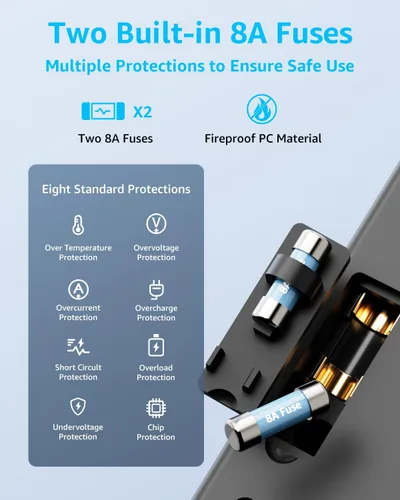 Miniatura 6 de Adaptador de viaje universal, adaptador de enchufe de viaje internacional con 2 USB-C (GaN 65W) y 1 puerto USB-A, todo en uno portátil, para EE.