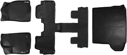 Miniatura 22 de MAXLINER - Juego de alfombrillas de 1ª fila, color negro para Toyota Highlander Hybrid 2008-2013