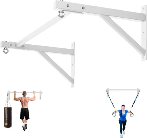 Miniatura 11 de Pull Up Bar Wall Mounted, Heavy Duty 650 lbs Capacity Chin Up Bar, 48" Multi-Grip Strength Training Pull-up Bars, for Home Gym Garage/Backyard Total