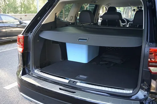 Miniatura 7 de cubierta retráctil para baúl trasero compatible con VW Atlas 2018-2025, cubierta de tonel de seguridad, pantalla de privacidad para equipaje