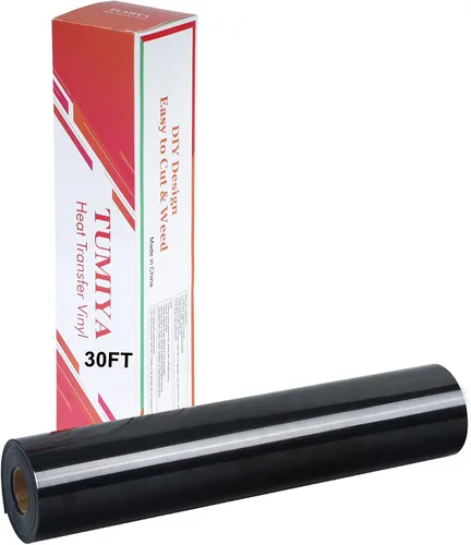 Miniatura 56 de TUMIYA Vinilo HTV - Vinilo de transferencia de calor de 12 pulgadas x 35 pies, vinilo dorado para planchar, rollo adhesivo brillante fácil de cortar