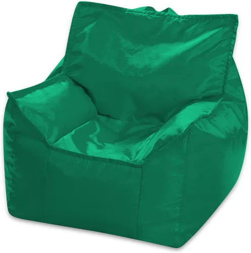 Miniatura 103 de Posh Beanbags - Sillón puff grande, 38 pulgadas, color azul rey sólido Nylon suave - Azul real