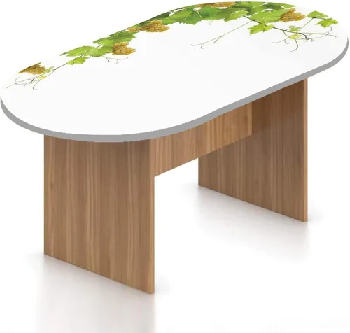 Miniatura 8 de Mantel ajustable ovalado, de poliéster elástico verde, estilo retro de los años 60 y 70, diseño de círculos de lunares verdes, vintage, se adapta a