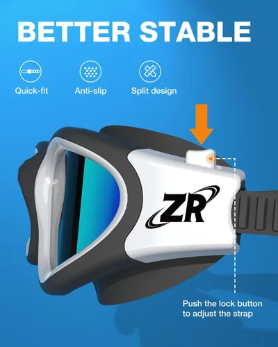 Miniatura 6 de ZIONOR G1 - Gafas de natación polarizadas unisex para mujeres adultas, antiniebla, 100% anti UV, gafas de buceo A8
