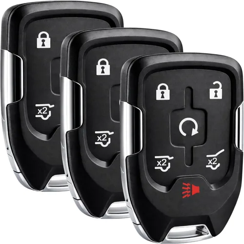 Miniatura 7 de Llavero inteligente con entrada sin llave compatible con 2015-2020 Chevy Suburban/Tahoe/GMC Yukon + Yukon XL (HYQ1AA, 13580802)