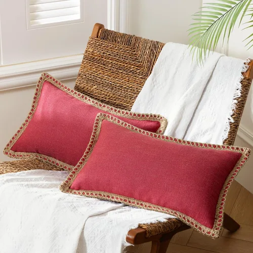 Miniatura 76 de Phantoscope Farmhouse - Fundas de almohada decorativas para exteriores, Poliéster & Mezcla de poliéster, Beige, 18" x 18