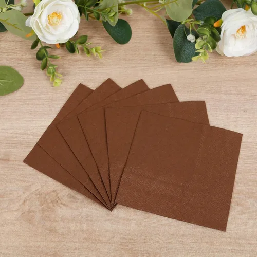 Miniatura 43 de Efavormart 50 Pack Servilletas de papel para fiestas de 2 capas suaves verde oliva con borde dorado de oro, servilletas para cenas, cócteles