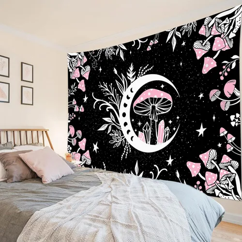 Miniatura 39 de LB Tapiz de bandera estadounidense de girasoles, tapiz con cita inspiradora, tapiz para colgar en la pared, tapiz floral negro y amarillo, tapices
