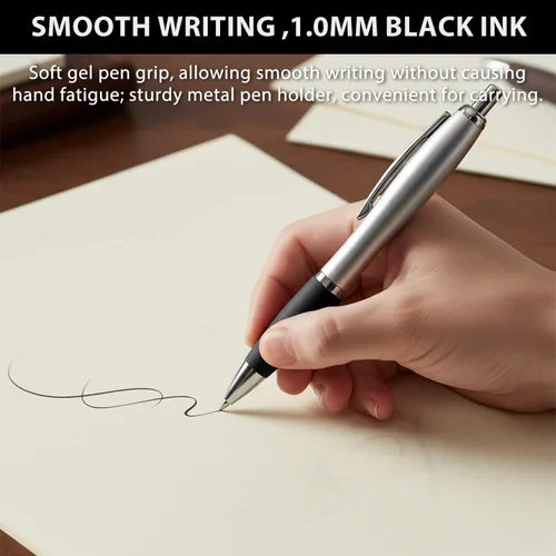 Miniatura 5 de Bolígrafos personalizados a granel grabados personalizados con tu nombre o logotipo de empresa, juego de 100, bolígrafos retráctiles para eventos