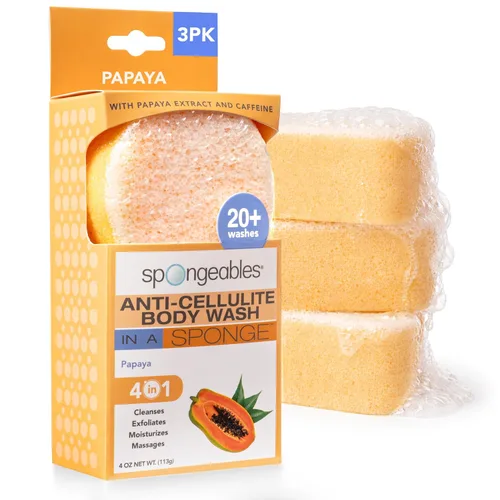 Miniatura 16 de Spongeables Anti-Cellulite Body Wash in a Sponge, Moisturizer and Exfoliator, 20+ Washes