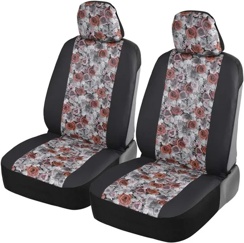 Miniatura 17 de BDK Fundas de asiento de coche Pink Inca para asientos delanteros, paquete de 2 - Juego de fundas de asiento delantero con estampado geométrico