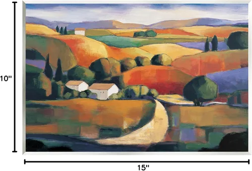 Miniatura 7 de Stupell Industries Modern Rolling Hills Countryside Wood Wall Art, Design by Janine Clarke