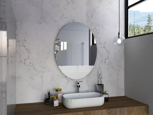 Miniatura 2 de Ortega Oval Bathroom Mirror Clear