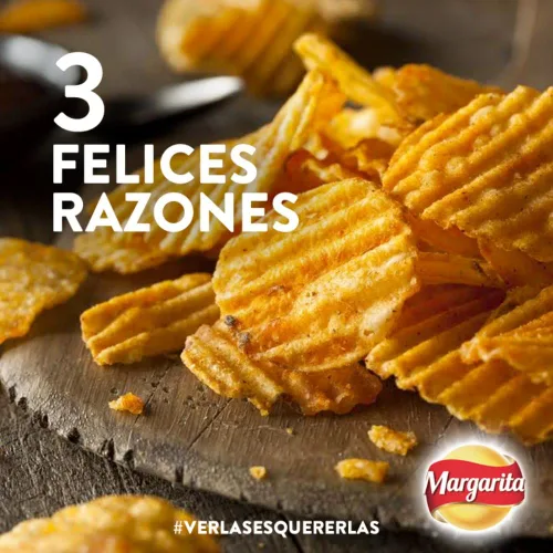 Miniatura 4 de Papas Margarita (paquete de 12) Patatas fritas extra crujientes alas BBQ y limón sabor a pimienta Papitas Margarita extra crocantes de Alitas BBQ