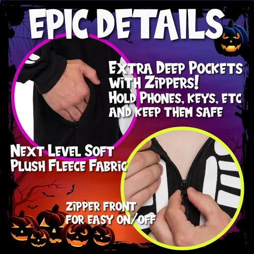 Miniatura 5 de Funziez! - Disfraz de animal de una pieza para adultos, diseño de felpa para Halloween, traje de cosplay de fruta para mujer y hombre