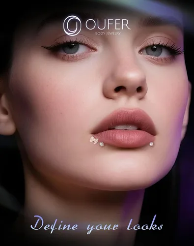 Miniatura 6 de OUFER 3 piezas de joyería de plástico para piercing de hélice, retenedores de piercing de labio transparente para cirugía, lindos anillos de labio