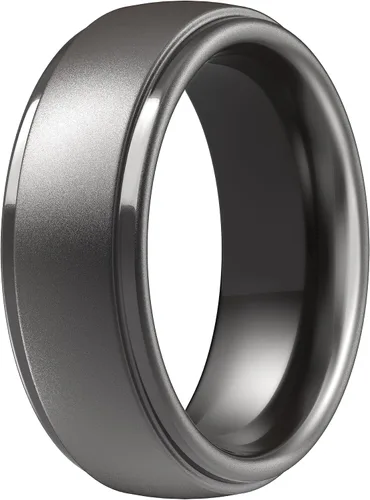 Miniatura 68 de ThunderFit Anillos de boda de silicona para hombre, 0.394 in de ancho y 0.098 in de grosor, paquete múltiple de variedad 1-7