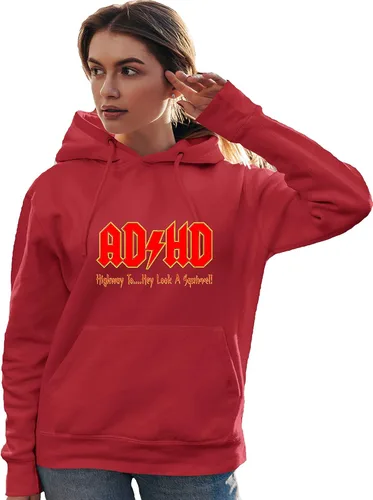 Miniatura 58 de Go All Out Sudadera con capucha para hombre y mujer con texto en inglés "Highway To Hey Look A Squirrel