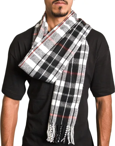 Miniatura 59 de Alpine Swiss Bufanda a cuadros para hombre, ultra suave, chal de invierno, cálido, ligero, para clima frío