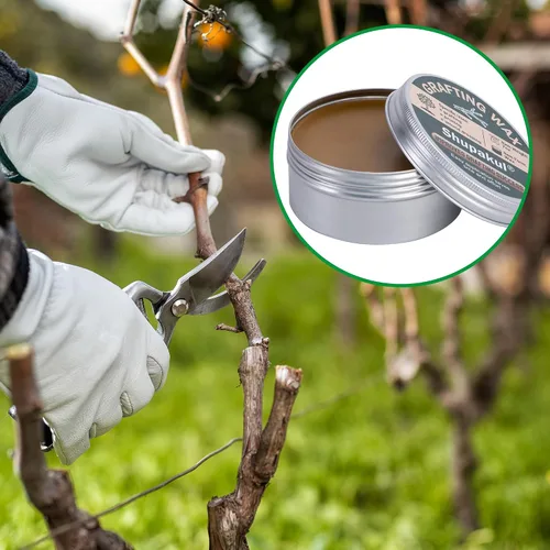 Miniatura 7 de Juego de cera para injerto de árbol, sellador de poda de heridas de árbol con cinta de sellado, cera de injerto para rosas, fruta, bonsái, arbustos