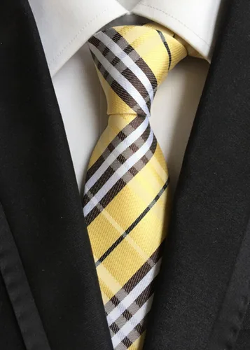 Miniatura 92 de WeiShang Lote de 6 corbatas clásicas de seda para hombre, corbatas tejidas jacquard