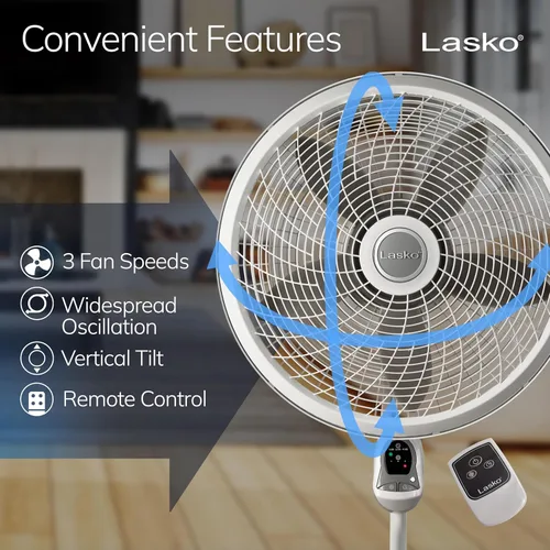 Miniatura 3 de Lasko - Ventilador de pie ciclónico con control remoto 1885