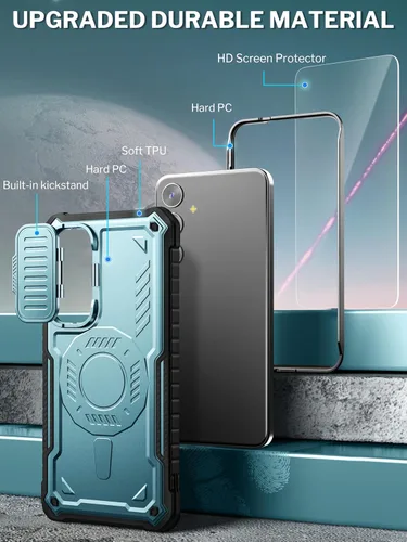 Miniatura 3 de ExoGuard Funda para Samsung Galaxy S24 Plus con protector de pantalla, funda protectora de goma de cuerpo completo con cubierta de cámara y función