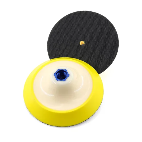 Miniatura 8 de Almohadilla de respaldo giratoria de gancho y bucle de 4 pulgadas con rosca de 5/8 "-11 para lijado/pulido almohadillas de amoladora angular