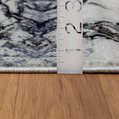 Miniatura 2 de LUXE WEAVERS Alfombra de área azul abstracta con efecto mármol 2x7