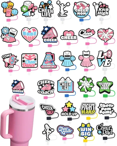 Miniatura 10 de 19 tapas de pajitas con diseño de juego para vaso Stanley de 40 oz/30 oz, tapa de pajita reutilizable de 10 mm, accesorios bonitos para la parte