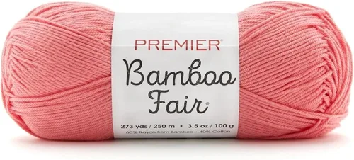 Miniatura 19 de Premier Yarns Hilo de bambú Fair DK, para tejer y tejer, mezcla de algodón para tejido y ganchillo en climas cálidos, color marfil