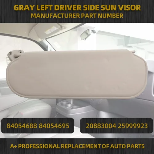 Miniatura 2 de Dasbecan Parasol gris para lado izquierdo del conductor compatible con Chevrolet Express GMC Savana 1500 2500 3500 4500 1999-2019 Reemplaza#