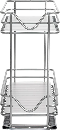 Miniatura 8 de Household Essentials Glidez - Organizador de almacenamiento extraíble de acero con recubrimiento en polvo con forros de plástico para uso en estante