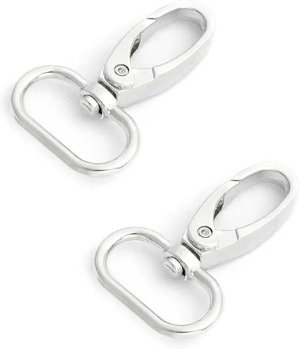 Miniatura 14 de Ganchos giratorios de metal con anillos en D y hebillas deslizantes para bolso arcoíris Tri-Glides..