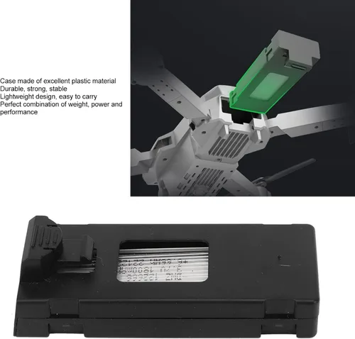 Miniatura 3 de TOPINCN Batería de avión RC, 3.7 V 1800 mAh batería de litio Drone con protección contra cortocircuitos de sobrecarga para E88 E525 PRO