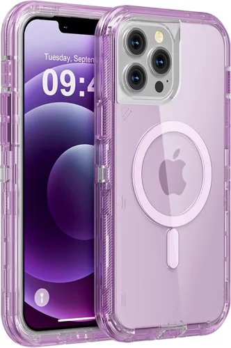 Miniatura 74 de Follaroma para iPhone 17 Pro Max, Funda Compatible con MagSafe, Funda Magnética Transparente de Doble Capa, Funda Resistente Anti-Caída y a Prueba