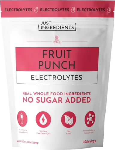 Miniatura 12 de JUST INGREDIENTS Blue Hawaiian - Mezcla de bebida de electrolitos 30 porciones Agua de coco orgánica, espirulina y electrolitos de 5 claves