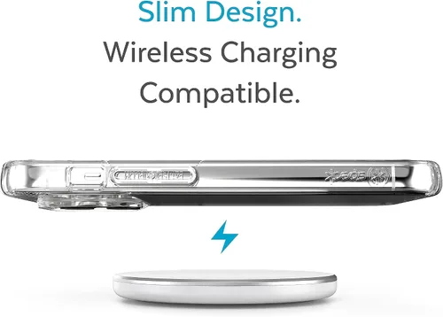 Miniatura 2 de Speck Funda transparente para iPhone 14 Pro Max, protección contra caídas, resistente a los arañazos, funda delgada de doble capa para iPhone 14 Pro