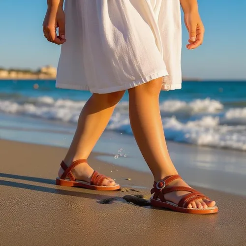 Miniatura 4 de ESTINE ToddlerLittle Kid Girls Dress Cross Strappy Open Toe Sandals Princess Flats Summer Flower Girl Shoes