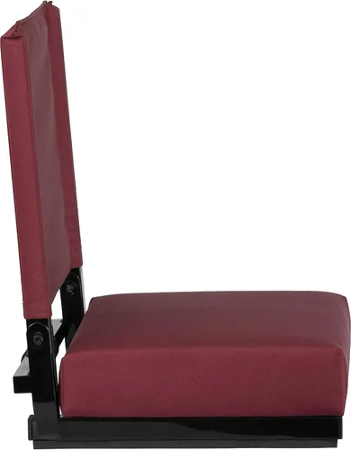 Miniatura 12 de Flash Furniture - asiento cómodo para usar en gradas de Flash - soporta 500 libras Silla de estadio ligera con asa y asiento ultra acolchado